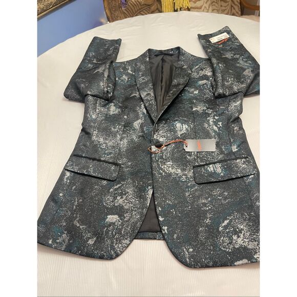 Egara Men's Galaxy Slim Fit Dinner Jacket Size 42 Regular NWT Blazer Sports Coat - Picture 5 of 10